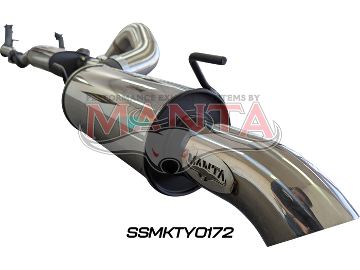 Toyota Landcruiser VDJ200 DPF 3in DUAL With Cat & Muffler 4in Tailpipe W/ Rear MUF