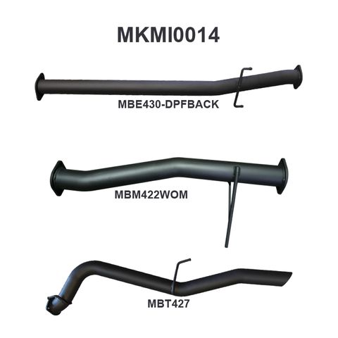 Mitsubishi TRITON MQ 3in DPF BACK
