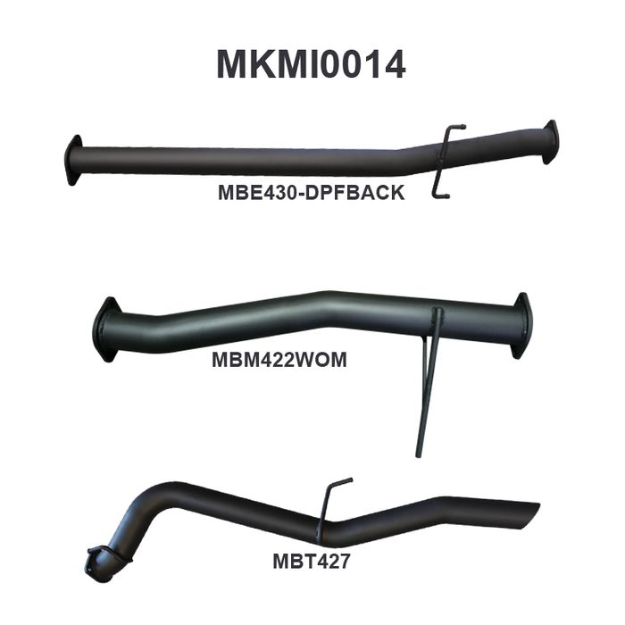 Mitsubishi TRITON MQ 3in DPF BACK