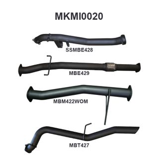 Mitsubishi TRITON MQ 3in TURBO BACK WO/Cat, WOM