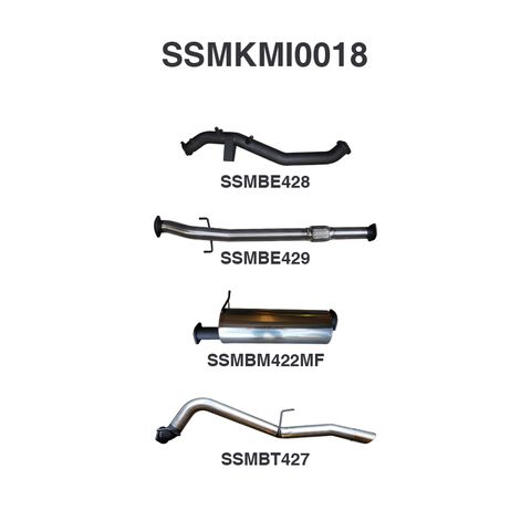 Mitsubishi TRITON MQ 3in TURBO BACK WO/Cat, Muffler