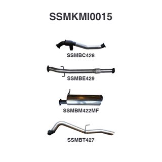 Mitsubishi TRITON MQ 3in TURBO BACK With Cat, Muffler