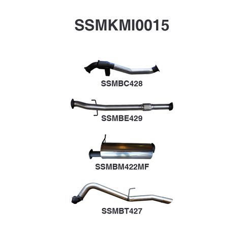 Mitsubishi TRITON MQ 3in TURBO BACK With Cat, Muffler