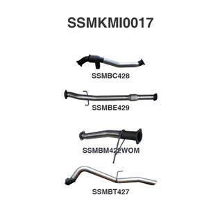 Mitsubishi TRITON MQ 3in TURBO BACK With Cat, WOM
