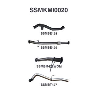 Mitsubishi TRITON MQ 3in TURBO BACK WO/Cat, WOM