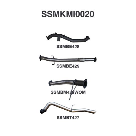 Mitsubishi TRITON MQ 3in TURBO BACK WO/Cat, WOM