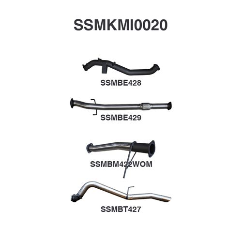 Mitsubishi TRITON MQ 3in TURBO BACK WO/Cat, WOM