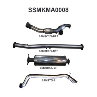 Mazda BT50 DPF 3.2L WITH Cat, Muffler