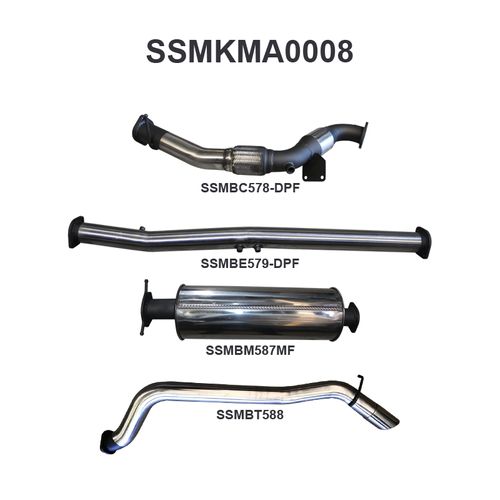 Mazda BT50 DPF 3.2L WITH Cat, Muffler