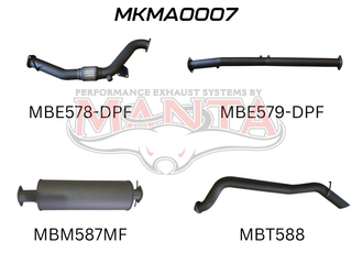Mazda BT50  DPF 3.2L WITHOUT Cat, Muffler