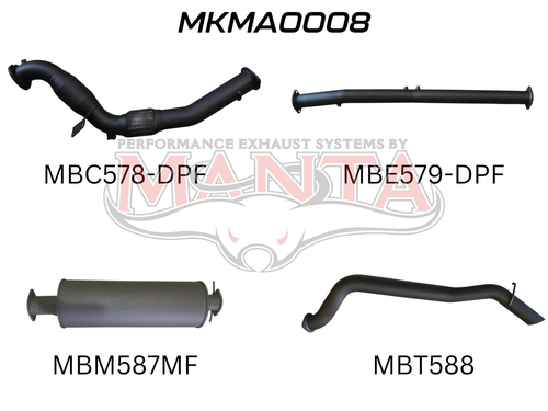 Mazda BT50 DPF 3.2L WITH Cat, Muffler