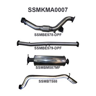 Mazda BT50  DPF 3.2L WITHOUT Cat, Muffler