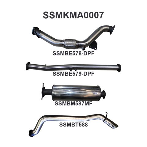 Mazda BT50  DPF 3.2L WITHOUT Cat, Muffler