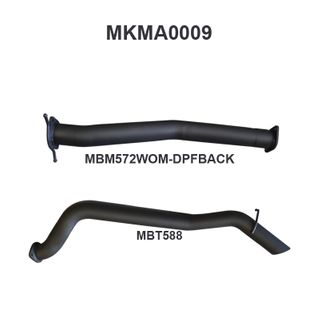 Mazda BT50 3.2L DPF Back