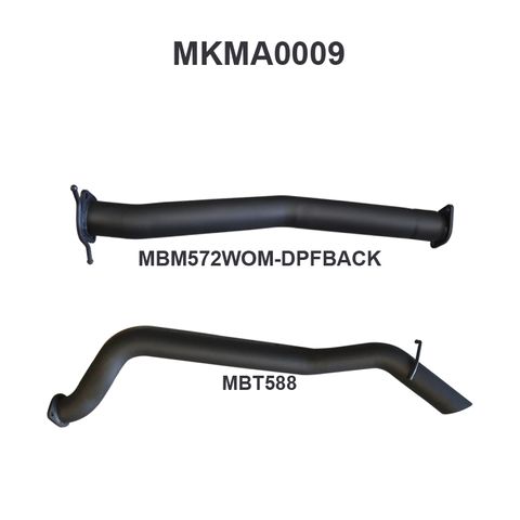 Mazda BT50 3.2L DPF Back