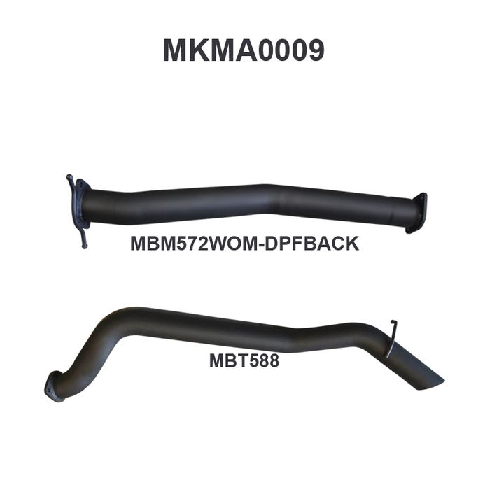 Mazda BT50 3.2L DPF Back
