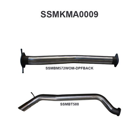 Mazda BT50 3.2L DPF Back