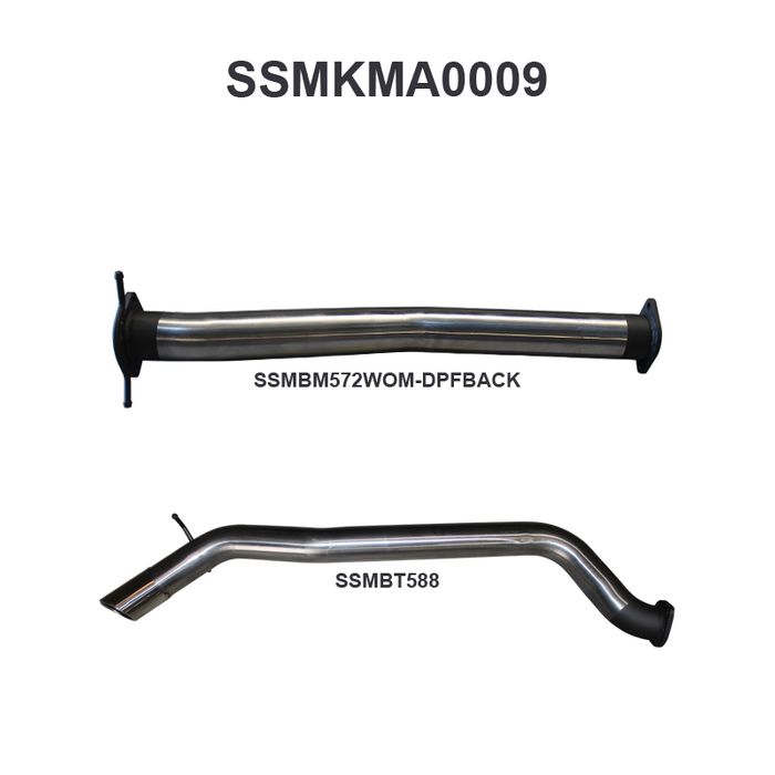 Mazda BT50 3.2L DPF Back
