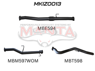Isuzu D-Max Jan 2017 - 2020 3.0L DPF BACK