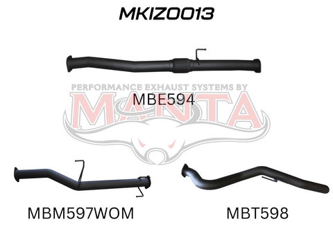Isuzu D-Max Jan 2017 - 2020 3.0L DPF BACK