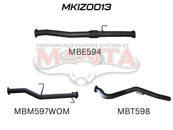 Isuzu D-Max Jan 2017 - 2020 3.0L DPF BACK