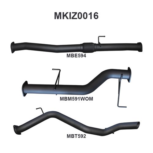 Isuzu MU-X Jan 2017 - 2020 3.0L DPF BACK