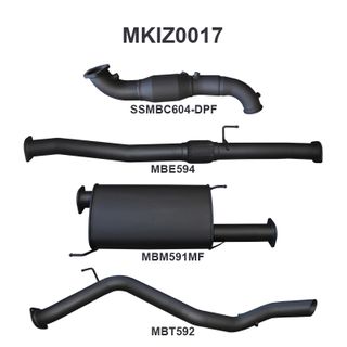 Isuzu MU-X Jan 2017 - 2020 3.0L DPF TURBO BACK WITH CAT