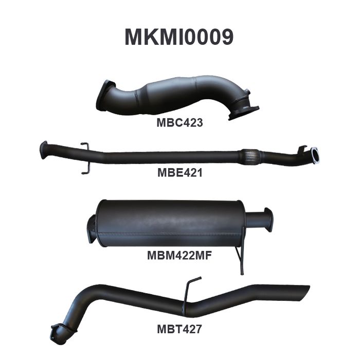 Mitsubishi Triton ML MN 4X4 2.5L CRD With Cat & Muffler