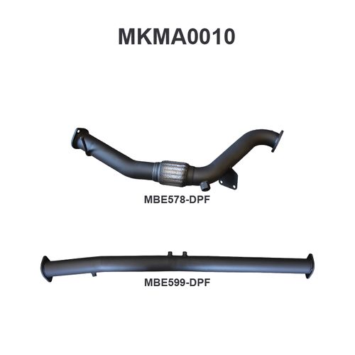 Mazda BT50 3.2L DPF Replacement ONLY Without Cat - 2016 Onwards