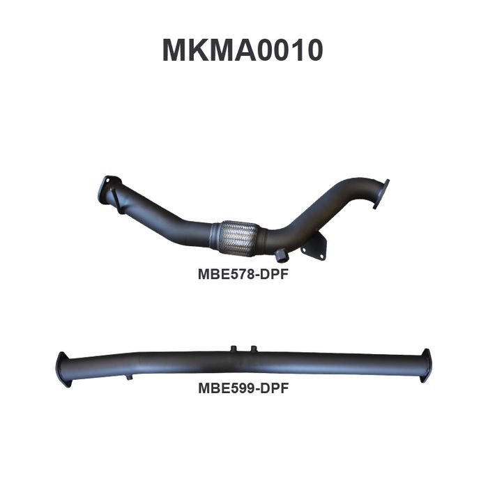 Mazda BT50 3.2L DPF Replacement ONLY Without Cat - 2016 Onwards