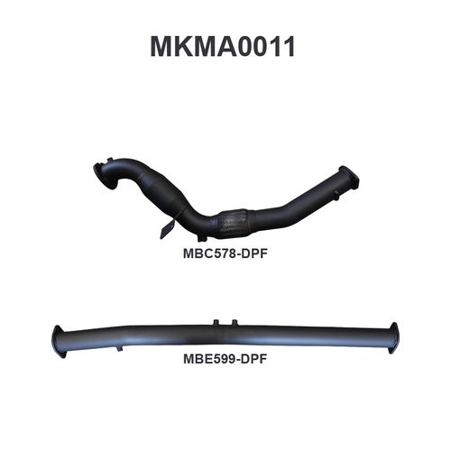 Mazda BT50 3.2L DPF Replacement ONLY With Cat - 2016 Onwards