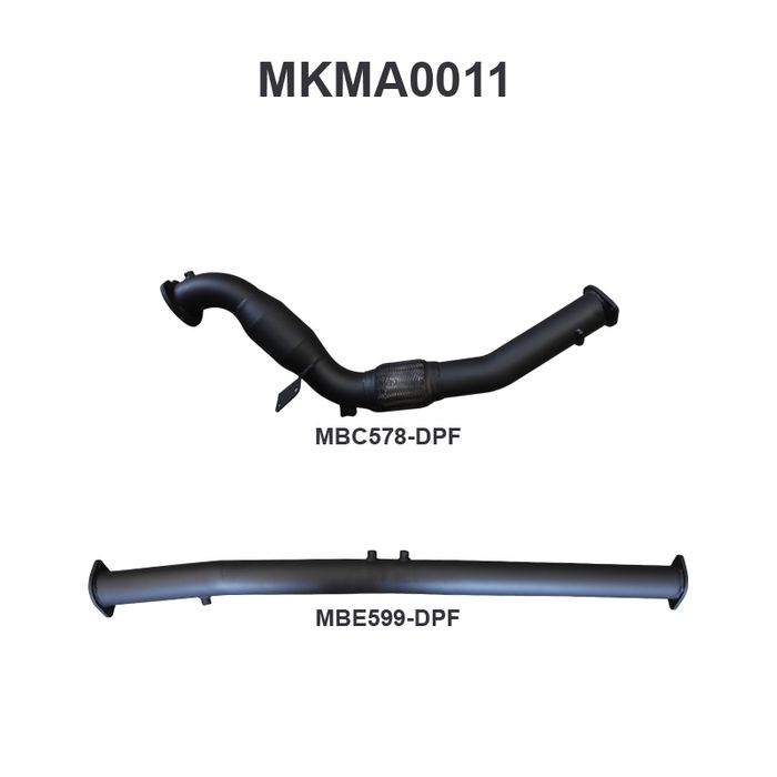 Mazda BT50 3.2L DPF Replacement ONLY With Cat - 2016 Onwards