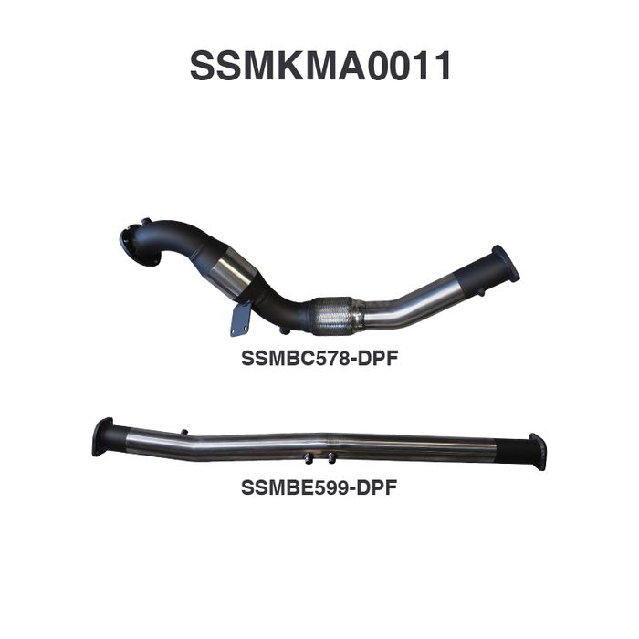 Mazda BT50 3.2L DPF Replacement ONLY With Cat - 2016 Onwards
