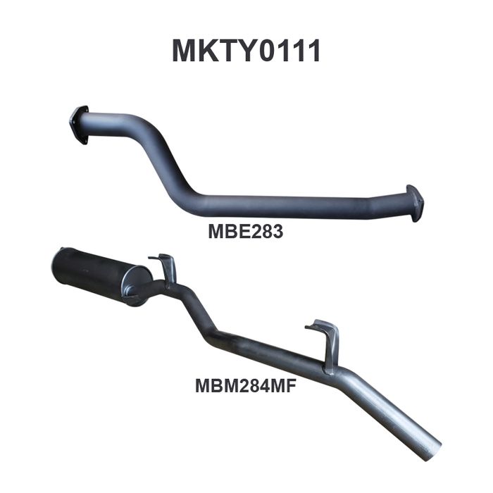 Toyota LandCruiser HJ75 2.5in off OEM Engine Pipe