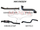 Volkswagen V6 Amarok 3in DUMP PIPE BACK With Small Muffler Extended Tailpipe