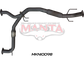 Nissan PATROL Y62 V8 5.6L WAGON, 3in CENTRE HOTDOG FOR OE MUFFLER RPLACEMENT