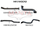 Volkswagen V6 Amarok 3in DUMP PIPE BACK Without Muffler Extended Tailpipe
