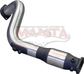 Toyota LandCruiser VDJ78 V8 Troop Carrier 3in Engine Pipe High Flow Cat , With DPF Sensors