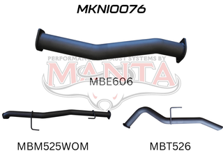 Nissan NP300 Navara 3in DPF Back Exhaust System