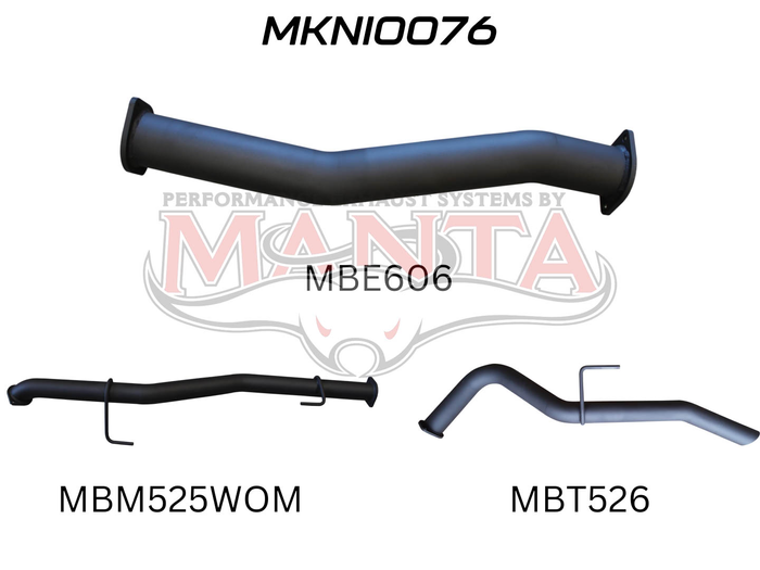 Nissan NP300 Navara 3in DPF Back Exhaust System