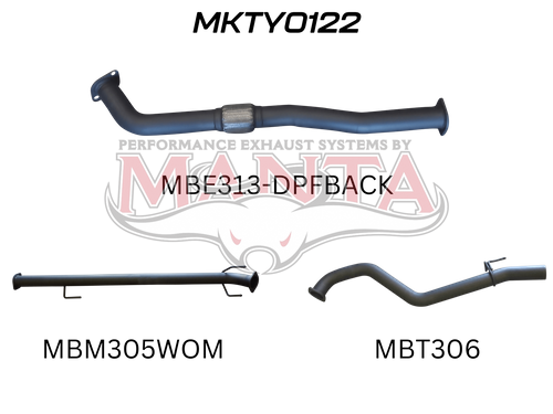 Toyota Hilux GUN126R 2.8L D4D 3in DPF Back