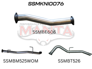 NP300 Navara 3in DPF Back Exhaust System