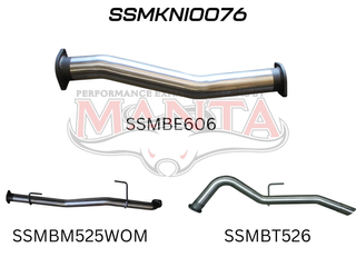 Nissan NP300 Navara 3in DPF Back Exhaust System