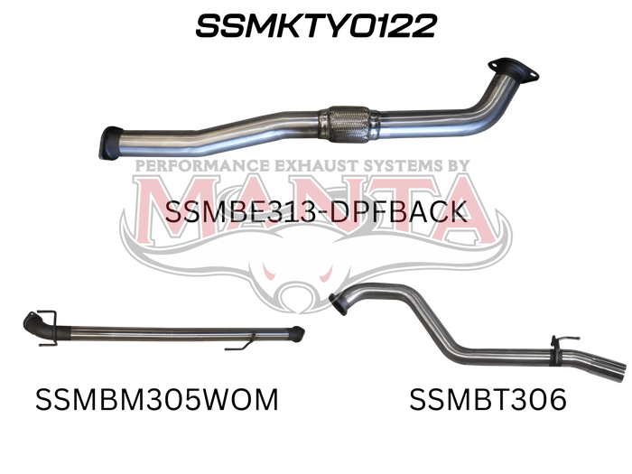 Toyota Hilux GUN126R 2.8L D4D 3in DPF Back
