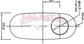 2 1/2in, 10in x 4in Oval Offset/Same Side, 12in (300mm) Long, Megaflow Muffler - Medium - Aluminised