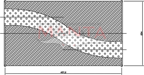 2 1/2in, 10in x 4in Oval Offset/Offset, 18in (450mm) Long, Megaflow Muffler - Medium - Aluminised