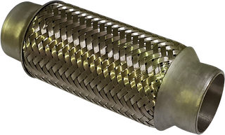 1 1/2in ID x 152mm (6in) Stainless Steel Flex Bellow, Double Braided Liner