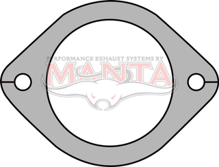 2 Bolt Commodore Flange 3in Bore, 105mm Bolt Centres 11mm Bolt Holes (use GMG093-3 gasket)
