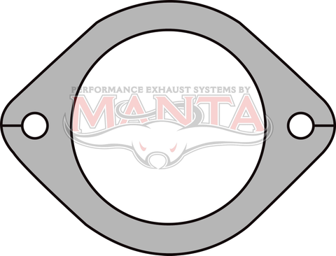 2 Bolt Commodore Flange 3in Bore, 105mm Bolt Centres 11mm Bolt Holes (use GMG093-3 gasket)