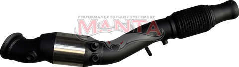 Amarok Ute 2.0L 3in Dump Pipe With Cat + DPF Sensors, Suits Up To 06/12. To Bolt To Std Exhaust (Lon